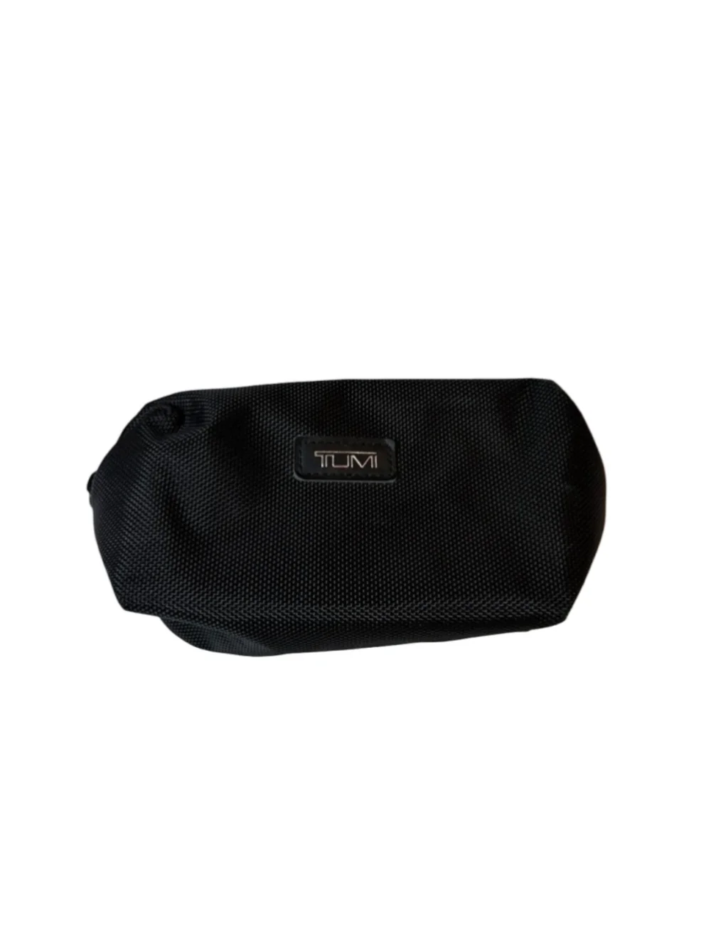 TUMI for Delta Black Ballistic Nylon Travel Amenity Toiletry Cosmetic Pouch